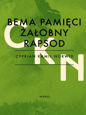 cover image of Bema pamięci żałobny rapsod